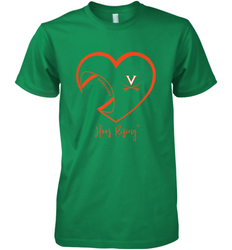 Virginia Cavaliers Football Inside Heart  Team Men's Premium T-Shirt