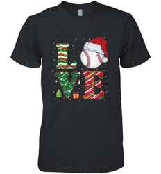 Funny Kid Boys Love Baseball Christmas Ball Santa Hat Gift Men's Premium T-Shirt