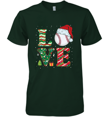 Funny Kid Boys Love Baseball Christmas Ball Santa Hat Gift Men's Premium T-Shirt Men's Premium T-Shirt - FordPhuMy
