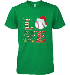Funny Kid Boys Love Baseball Christmas Ball Santa Hat Gift Men's Premium T-Shirt