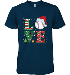 Funny Kid Boys Love Baseball Christmas Ball Santa Hat Gift Men's Premium T-Shirt Men's Premium T-Shirt - FordPhuMy