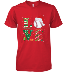 Funny Kid Boys Love Baseball Christmas Ball Santa Hat Gift Men's Premium T-Shirt Men's Premium T-Shirt - FordPhuMy
