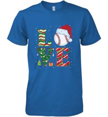 Funny Kid Boys Love Baseball Christmas Ball Santa Hat Gift Men's Premium T-Shirt Men's Premium T-Shirt - FordPhuMy