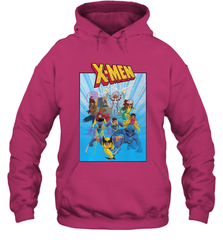 Marvel X Men Animated Series Poster Retro 90s Hooded Sweatshirt Hooded Sweatshirt - FordPhuMy