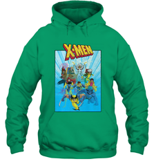 Marvel X Men Animated Series Poster Retro 90s Hooded Sweatshirt Hooded Sweatshirt - FordPhuMy