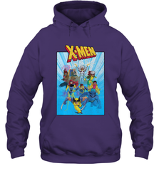 Marvel X Men Animated Series Poster Retro 90s Hooded Sweatshirt Hooded Sweatshirt - FordPhuMy