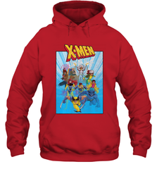 Marvel X Men Animated Series Poster Retro 90s Hooded Sweatshirt Hooded Sweatshirt - FordPhuMy
