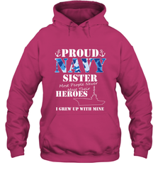 US Military Proud Navy Sister Men or Women Hooded Sweatshirt Hooded Sweatshirt - FordPhuMy