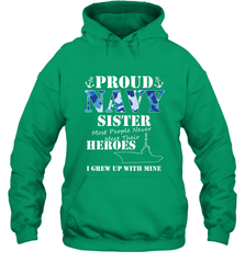 US Military Proud Navy Sister Men or Women Hooded Sweatshirt Hooded Sweatshirt - FordPhuMy