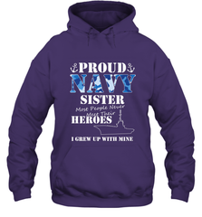 US Military Proud Navy Sister Men or Women Hooded Sweatshirt Hooded Sweatshirt - FordPhuMy