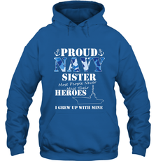 US Military Proud Navy Sister Men or Women Hooded Sweatshirt Hooded Sweatshirt - FordPhuMy