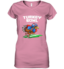 Cool Turkey Bowl _ Funny Thanksgiving Football Player Gift Women's V-Neck T-Shirt Women's V-Neck T-Shirt - FordPhuMy