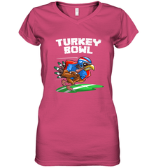 Cool Turkey Bowl _ Funny Thanksgiving Football Player Gift Women's V-Neck T-Shirt Women's V-Neck T-Shirt - FordPhuMy