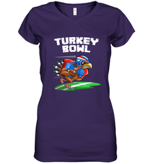 Cool Turkey Bowl _ Funny Thanksgiving Football Player Gift Women's V-Neck T-Shirt Women's V-Neck T-Shirt - FordPhuMy