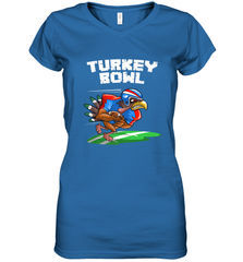 Cool Turkey Bowl _ Funny Thanksgiving Football Player Gift Women's V-Neck T-Shirt Women's V-Neck T-Shirt - FordPhuMy