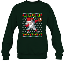 Christmas Dabbing Santa Baseball Gift Crewneck Sweatshirt Crewneck Sweatshirt - FordPhuMy
