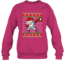 Christmas Dabbing Santa Baseball Gift Crewneck Sweatshirt Crewneck Sweatshirt - FordPhuMy