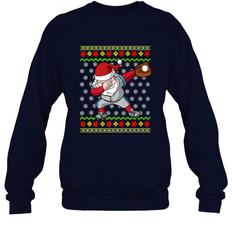 Christmas Dabbing Santa Baseball Gift Crewneck Sweatshirt