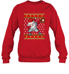 Christmas Dabbing Santa Baseball Gift Crewneck Sweatshirt Crewneck Sweatshirt - FordPhuMy