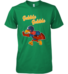 Turkey Football Shirt Funny Thanksgiving Turkey Gobble Gift Men's Premium T-Shirt