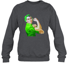 Rosie The Riveter St Patricks Day Crewneck Sweatshirt Crewneck Sweatshirt - FordPhuMy