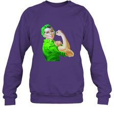 Rosie The Riveter St Patricks Day Crewneck Sweatshirt Crewneck Sweatshirt - FordPhuMy