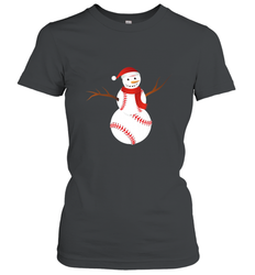 Snowman Baseball Christmas Women's T-Shirt