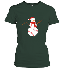 Snowman Baseball Christmas Women's T-Shirt Women's T-Shirt - FordPhuMy