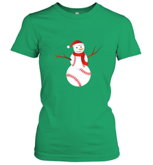 Snowman Baseball Christmas Women's T-Shirt Women's T-Shirt - FordPhuMy
