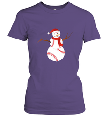 Snowman Baseball Christmas Women's T-Shirt Women's T-Shirt - FordPhuMy