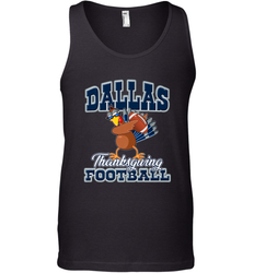 Dallas Thanksgiving Day Funny Turkey Playing Texas Football Premium T Shirt Men's Tank Top