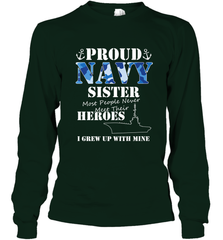 US Military Proud Navy Sister Men or Women Long Sleeve T-Shirt Long Sleeve T-Shirt - FordPhuMy