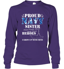 US Military Proud Navy Sister Men or Women Long Sleeve T-Shirt Long Sleeve T-Shirt - FordPhuMy