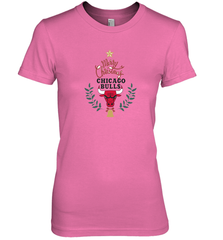 NBA Chicago Bulls Logo merry Christmas gilf Women's Premium T-Shirt Women's Premium T-Shirt - FordPhuMy