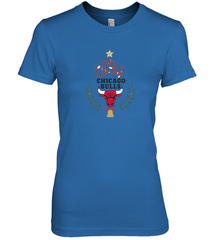 NBA Chicago Bulls Logo merry Christmas gilf Women's Premium T-Shirt Women's Premium T-Shirt - FordPhuMy