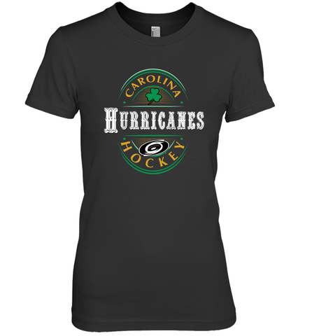 Carolina Hurricanes Fanatics St. Patrick's Day Forever Lucky Women's Premium T-Shirt Women's Premium T-Shirt / Black / XS Women's Premium T-Shirt - FordPhuMy