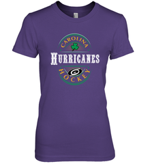 Carolina Hurricanes Fanatics St. Patrick's Day Forever Lucky Women's Premium T-Shirt Women's Premium T-Shirt - FordPhuMy
