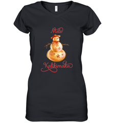 Mele Kalikimaka Hawaiian Christmas Women's V-Neck T-Shirt Women's V-Neck T-Shirt - FordPhuMy