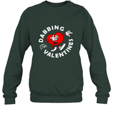 Dabbing Heart For Valentine's Day Art Graphics Heart Gift Crewneck Sweatshirt Crewneck Sweatshirt - FordPhuMy