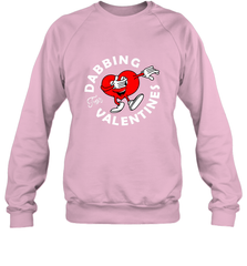 Dabbing Heart For Valentine's Day Art Graphics Heart Gift Crewneck Sweatshirt Crewneck Sweatshirt - FordPhuMy