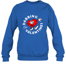 Dabbing Heart For Valentine's Day Art Graphics Heart Gift Crewneck Sweatshirt Crewneck Sweatshirt - FordPhuMy
