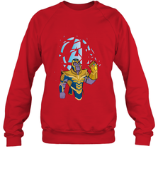 Marvel Avengers Endgame Cartoon Thanos Gauntlet Crewneck Sweatshirt Crewneck Sweatshirt - FordPhuMy