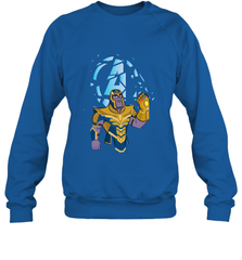 Marvel Avengers Endgame Cartoon Thanos Gauntlet Crewneck Sweatshirt Crewneck Sweatshirt - FordPhuMy