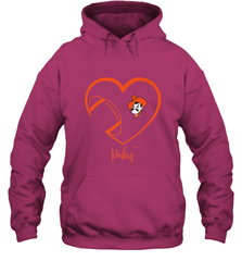 Oklahoma State Cowboys Football Inside Heart  Team Hooded Sweatshirt Hooded Sweatshirt - FordPhuMy