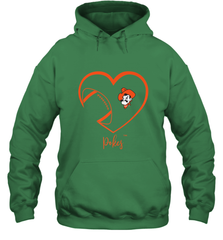 Oklahoma State Cowboys Football Inside Heart  Team Hooded Sweatshirt Hooded Sweatshirt - FordPhuMy