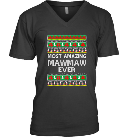 Xmas Gifts for Maw Maw Ugly Christmas gift idea Men's V-Neck Men's V-Neck / Black / S Men's V-Neck - FordPhuMy