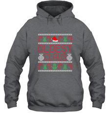 Oldest Claus Santa Hat Christmas Gift Matching Family Ugly Hooded Sweatshirt Hooded Sweatshirt - FordPhuMy
