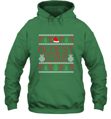 Oldest Claus Santa Hat Christmas Gift Matching Family Ugly Hooded Sweatshirt Hooded Sweatshirt - FordPhuMy