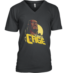 Marvel The Defenders Luke Cage Profile Men's V-Neck Men's V-Neck - FordPhuMy