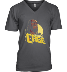 Marvel The Defenders Luke Cage Profile Men's V-Neck Men's V-Neck - FordPhuMy